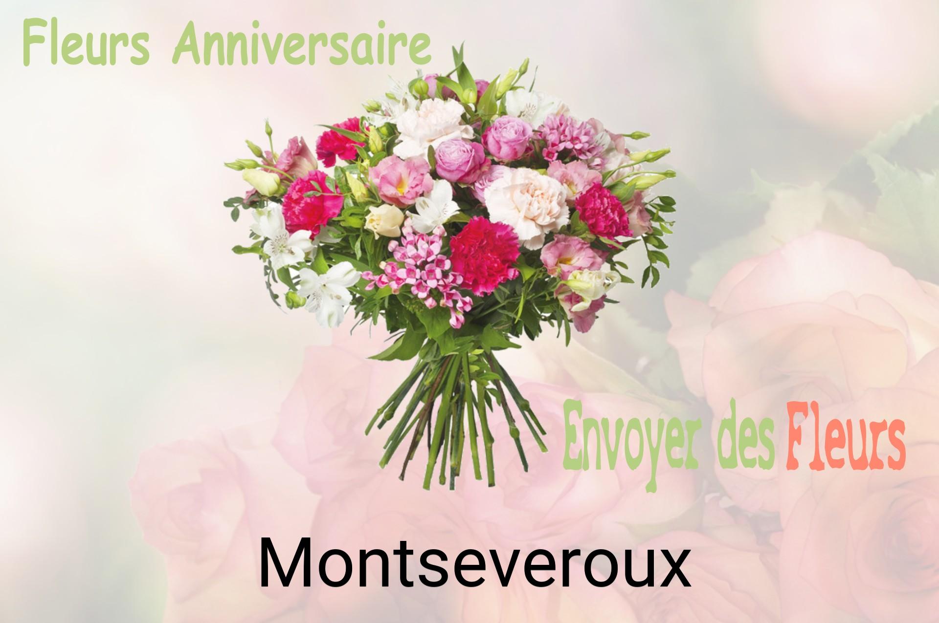 Bouquet de fleurs d’anniversaire livré à Montseveroux